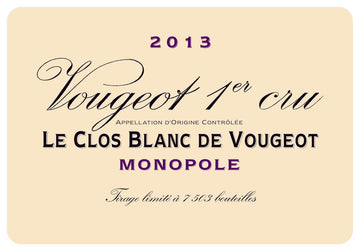 2020 Domaine de la Vougeraie Le Clos Blanc de Vougeot Monopole 6/75cl